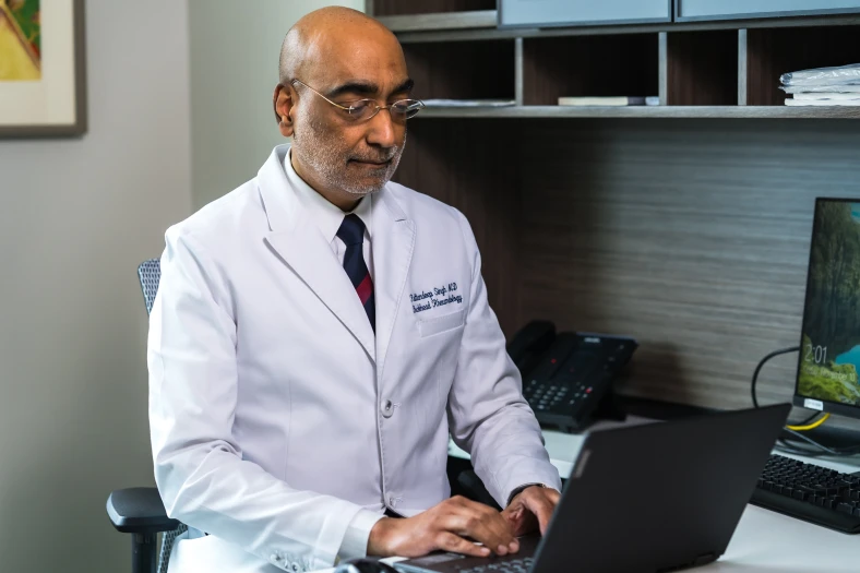 An exam room at Buckhead Rheumatology